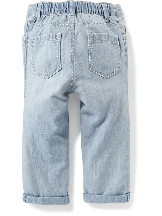 View large product image 2 of 2. Boyfriend Cropped Jeans for Toddler Girls