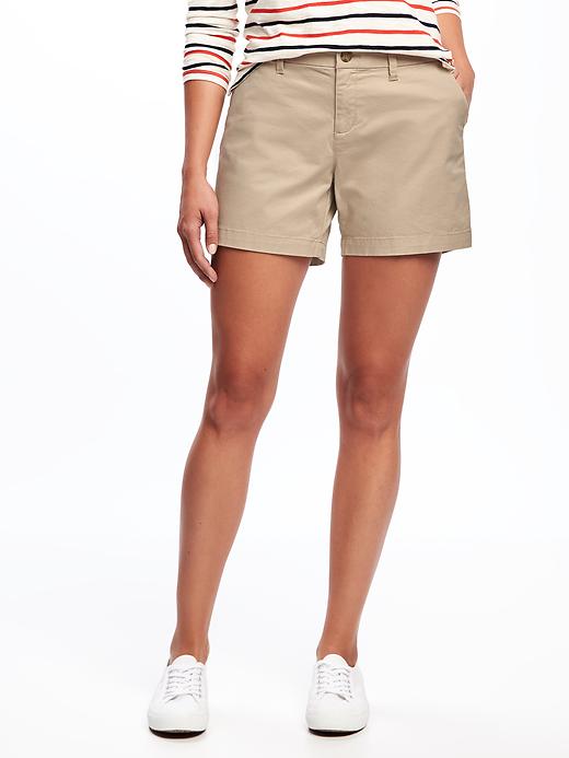View large product image 1 of 2. Mid-Rise Everyday Shorts For Women - 5 inch inseam