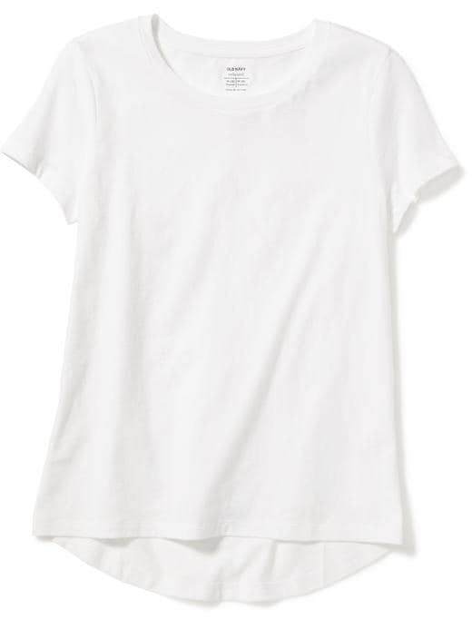 View large product image 1 of 1. Relaxed Scoop-Neck Tee for Girls