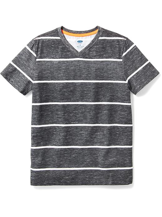 View large product image 1 of 1. Softest Striped V-Neck Tee For Boys