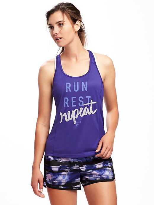 View large product image 1 of 1. Go-Dry Racerback Performance Tank for Women