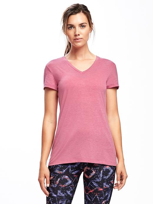 View large product image 1 of 1. Lightweight V-Neck Performance Tee for Women