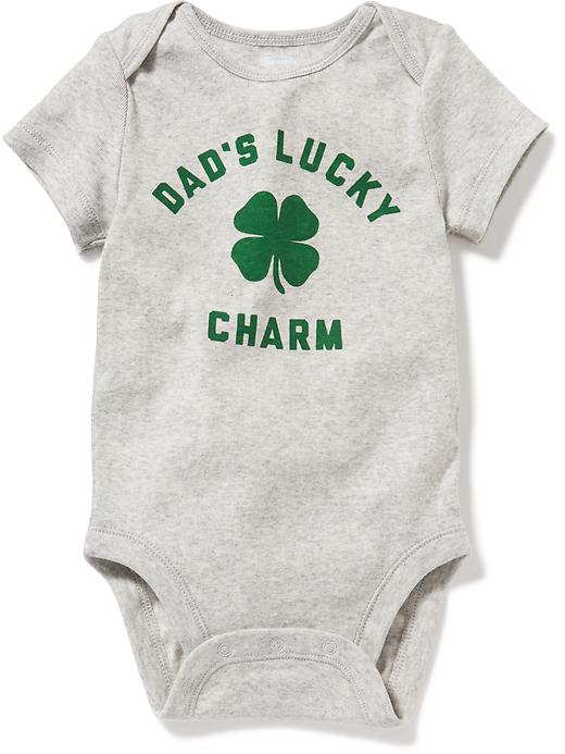 View large product image 1 of 1. St. Patrick's Day Graphic Bodysuit for Baby