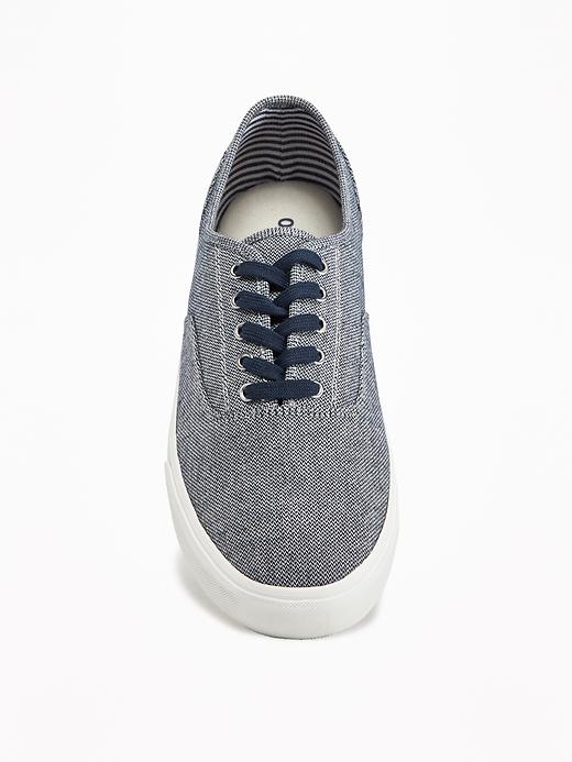 View large product image 2 of 3. Canvas Lace-Up Sneakers for Men