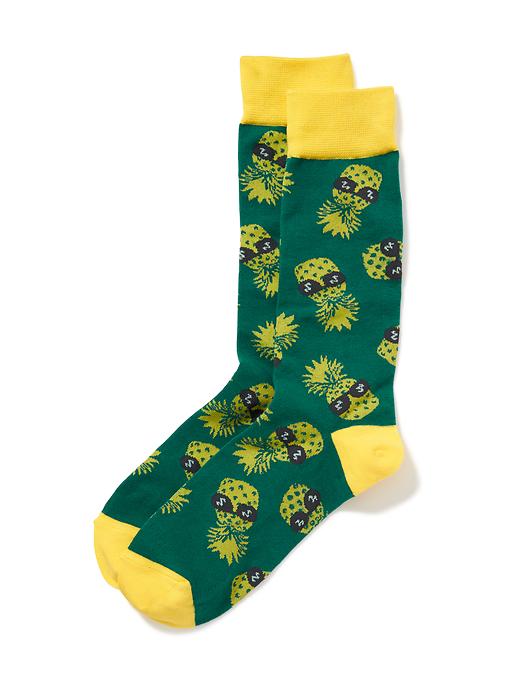 View large product image 1 of 1. Printed Trouser Socks for Men