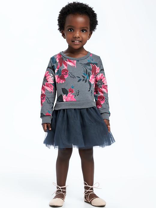 View large product image 1 of 1. Floral-Print 2-in-1 Tutu Dress for Toddler Girls