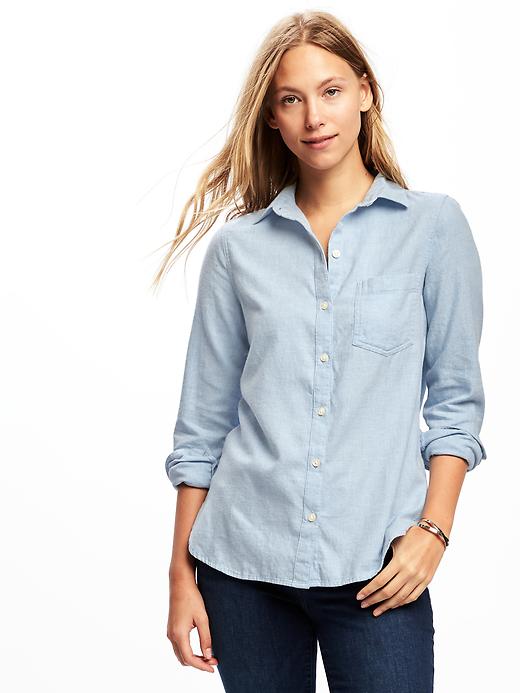 View large product image 1 of 1. Classic Twill Shirt for Women