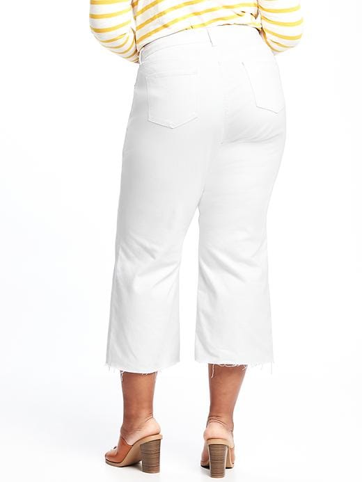 View large product image 2 of 2. Plus-Size Clean-Slate Cropped Kick-Flare Jeans