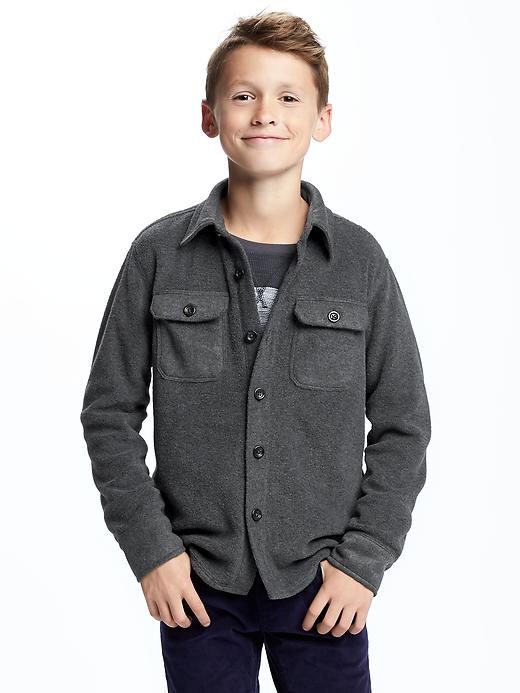 View large product image 1 of 1. Micro Fleece Shirt Jacket For Boys