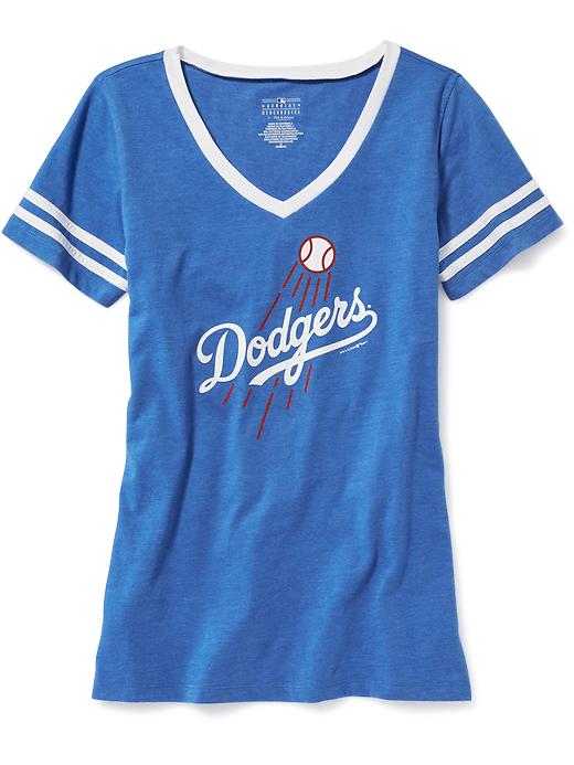 View large product image 1 of 1. MLB&#174 Team-Graphic V-Neck Tee for Women