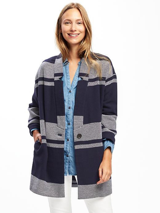 Image number 1 showing, Twill Cardi-Coat for Women