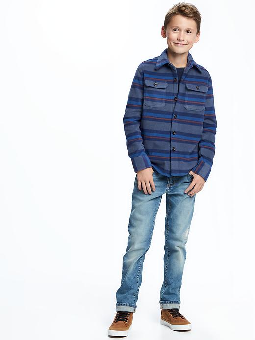 View large product image 2 of 2. Micro Fleece Shirt Jacket For Boys