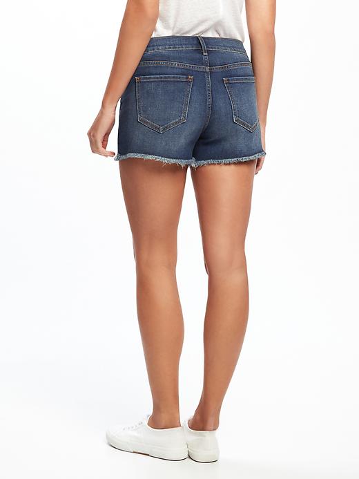 View large product image 2 of 3. Cutoff Denim Shorts for Women (3")