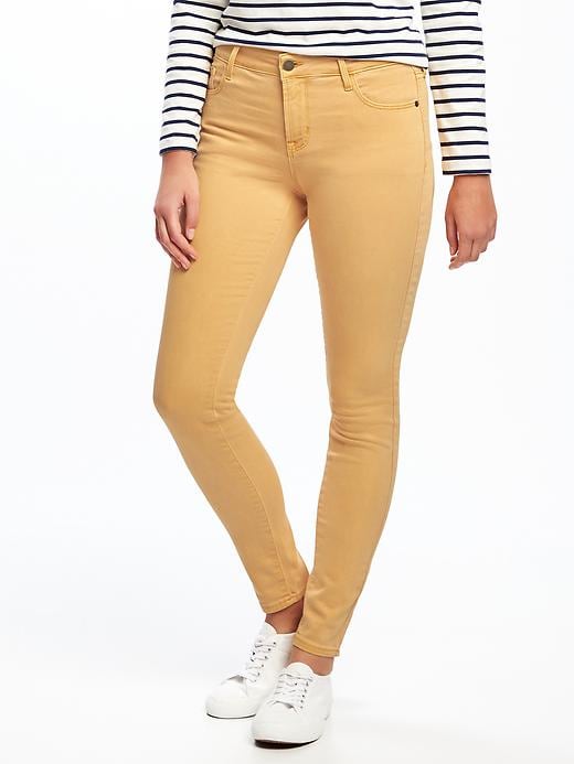 View large product image 1 of 1. Mid-Rise Pop-Color Rockstar Jeans for Women