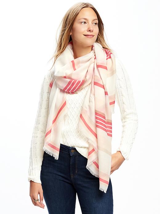 View large product image 2 of 2. Patterned Linear Scarf for Women