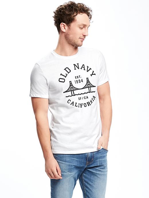 Image number 1 showing, Logo-Graphic Crew-Neck Tee for Men
