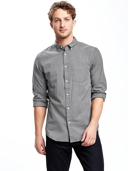 View large product image 1 of 1. Regular-Fit Poplin Shirt For Men