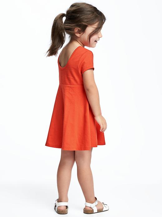 View large product image 1 of 1. Scoop-Back Fit & Flare Dress for Toddler Girls