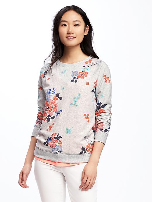 Image number 1 showing, Relaxed Vintage Fleece Sweatshirt for Women