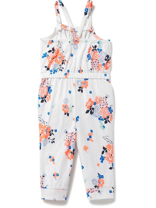 View large product image 2 of 3. Floral Jersey Jumpsuit for Toddler Girls