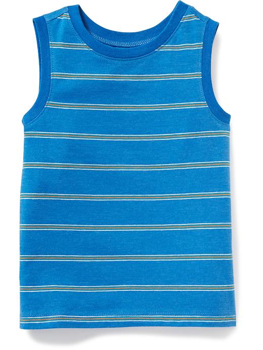 View large product image 1 of 1. Striped Muscle Tank for Toddler Boys
