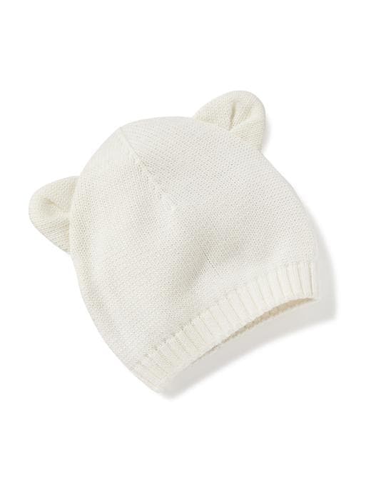 View large product image 1 of 1. Sweater-Knit Animal-Ear Beanie for Baby