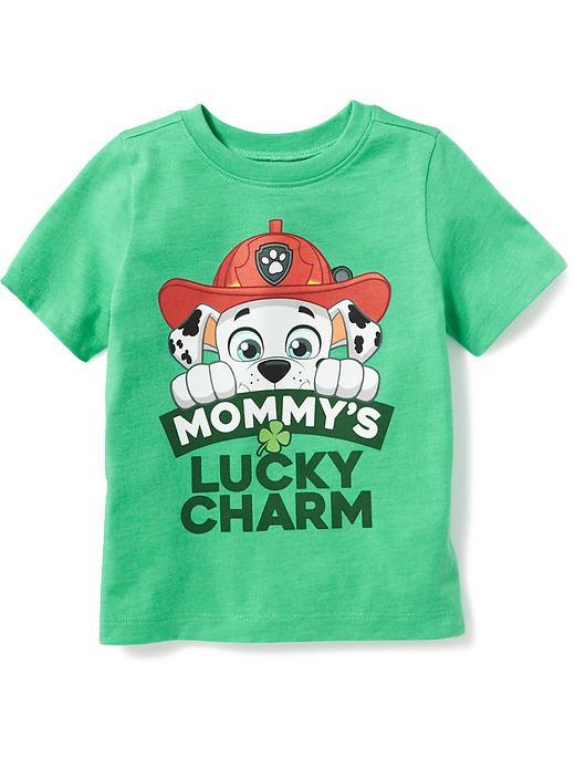 View large product image 1 of 1. Paw Patrol&#153 "Mommy's Lucky Charm" Tee for Toddler Boys