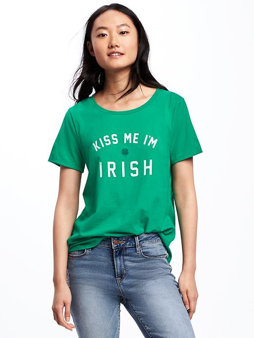 View large product image 1 of 1. Relaxed St. Patrick's Day Tee for Women