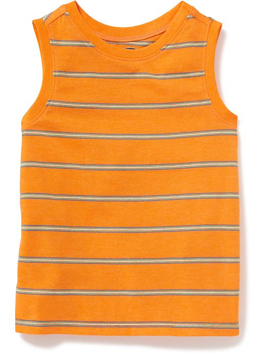 View large product image 1 of 1. Striped Muscle Tank for Toddler Boys