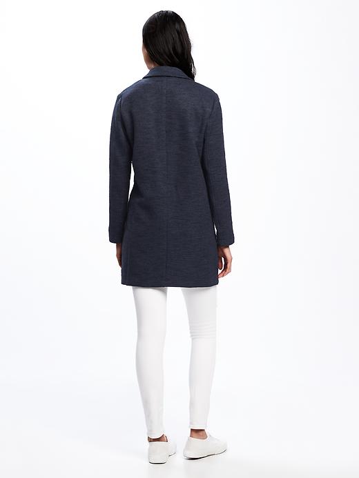 Image number 2 showing, Textured-Bouclé Everyday Coat for Women