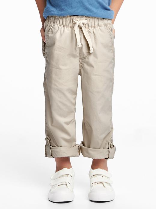 View large product image 1 of 1. Poplin Hybrid Pants for Toddler Boys