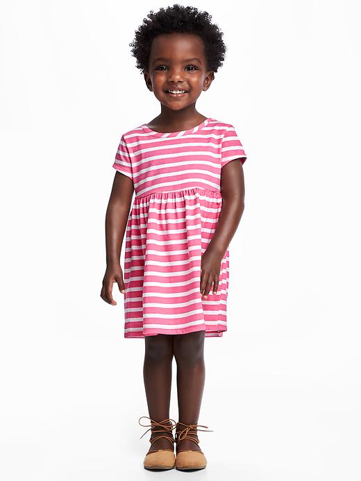 View large product image 1 of 2. Boat-Neck Swing Dress for Toddler Girls