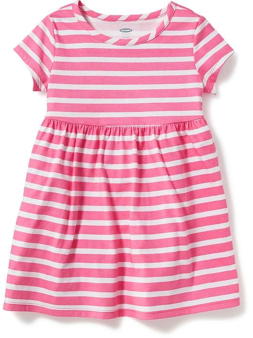 View large product image 2 of 2. Boat-Neck Swing Dress for Toddler Girls