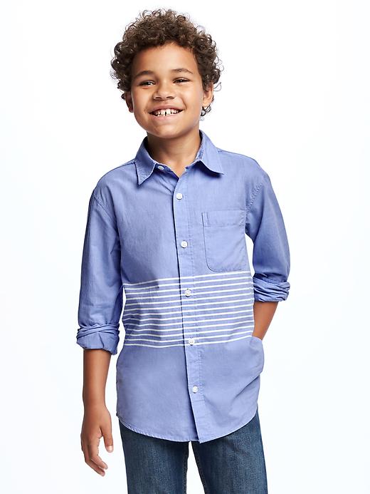 View large product image 1 of 2. Classic Poplin Shirt For Boys