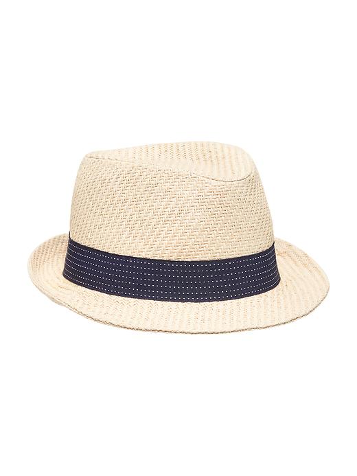 View large product image 1 of 1. Straw Fedora for Toddler Boys