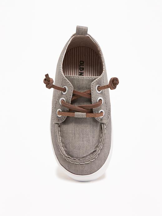 View large product image 2 of 4. Lace-Up Boat Shoes For Toddler Boys
