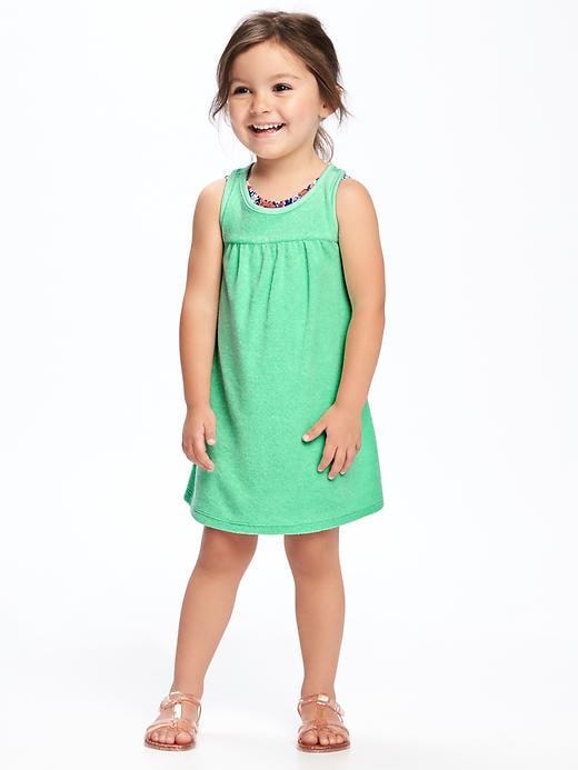 View large product image 1 of 1. Loop-Terry Swim Cover-Up for Toddler Girls
