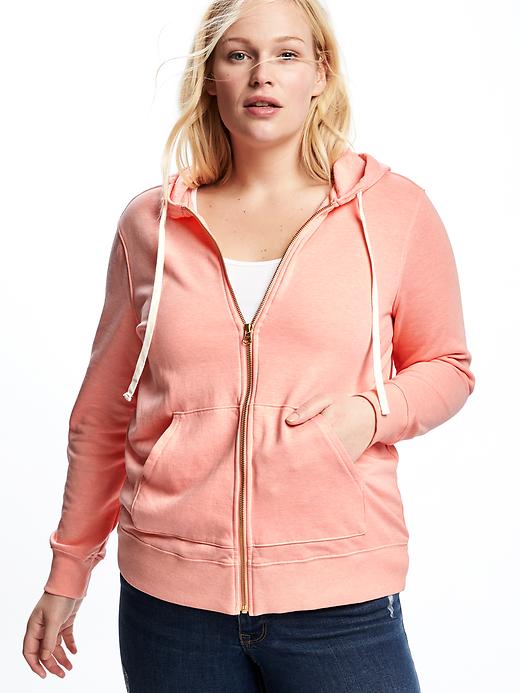 Image number 4 showing, Relaxed French Terry Plus-Size Hoodie