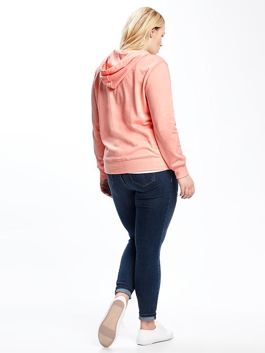 Image number 2 showing, Relaxed French Terry Plus-Size Hoodie