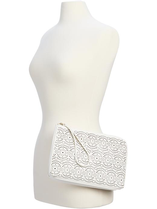 View large product image 2 of 2. Laser-Cut Clutch for Women