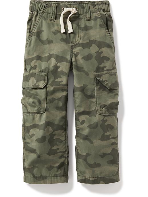 View large product image 2 of 2. Pull-On Cargo Pants for Toddler Boys