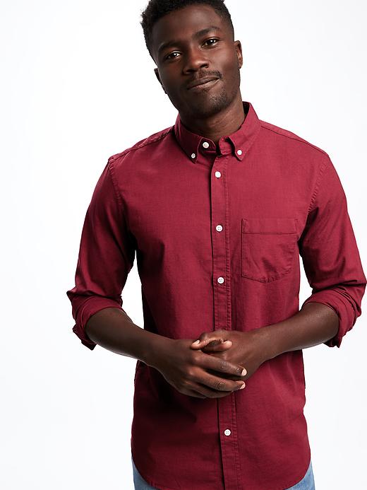 Image number 4 showing, Regular-Fit Built-In Flex Everyday Oxford Shirt for Men