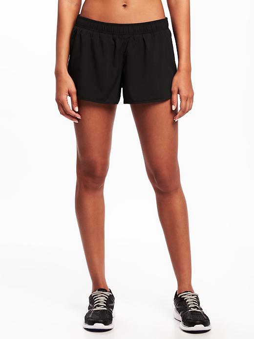 View large product image 1 of 3. Semi-Fitted Run Shorts for Women - 3-inch inseam