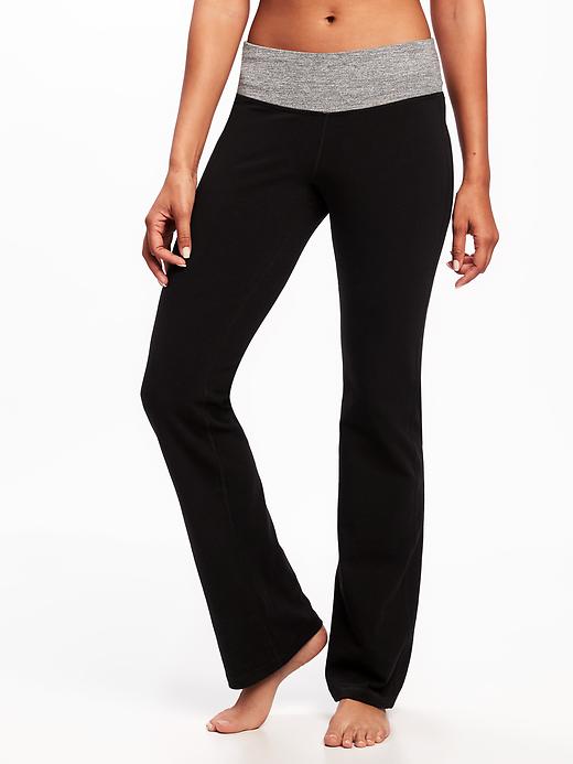 View large product image 1 of 3. Mid-Rise Boot-Cut Yoga Pants for Women