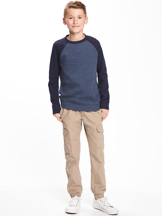View large product image 2 of 2. French-Rib Crew-Neck Sweater for Boys