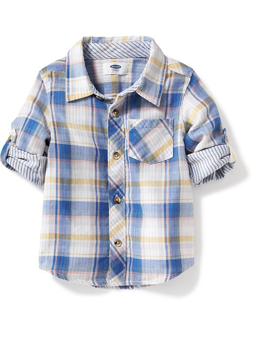 View large product image 1 of 1. Double-Weave Pocket Shirt for Toddler