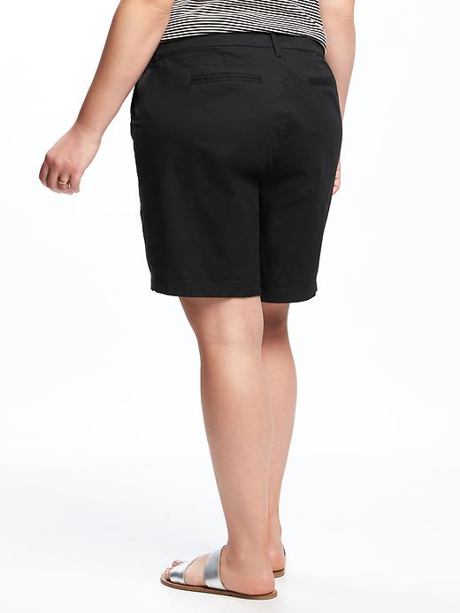 View large product image 2 of 2. Relaxed Mid-Rise Plus-Size Everyday Shorts (9")