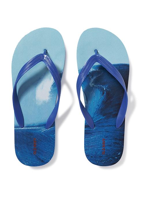 View large product image 1 of 1. Graphic Flip-Flops for Men