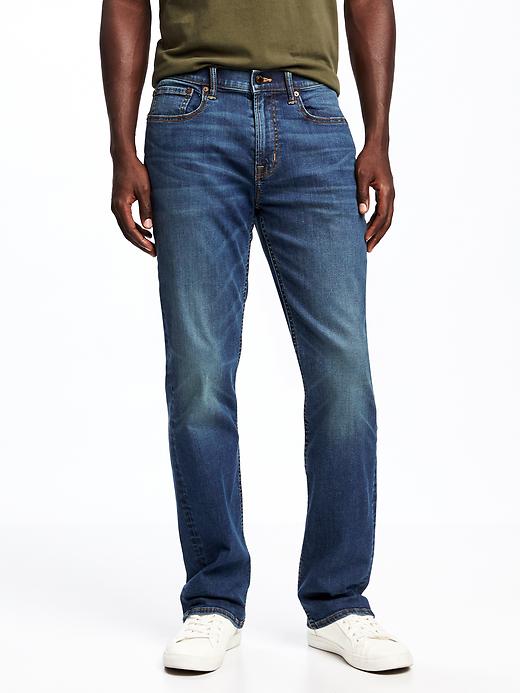 View large product image 1 of 1. Straight Built-In Flex Max Jeans for Men