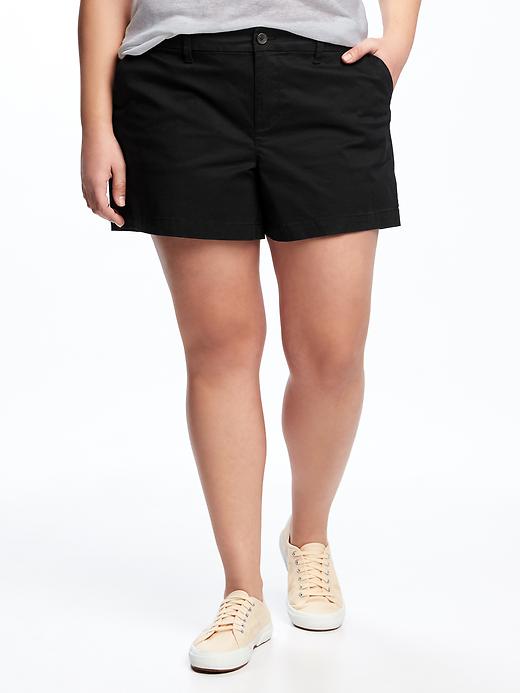 View large product image 1 of 1. Mid-Rise Plus-Size Everyday Shorts (5")